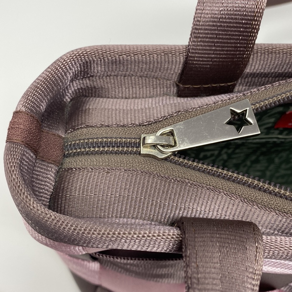 Harveys seatbelt bag purse. Brown and pink. - Picture 5 of 9